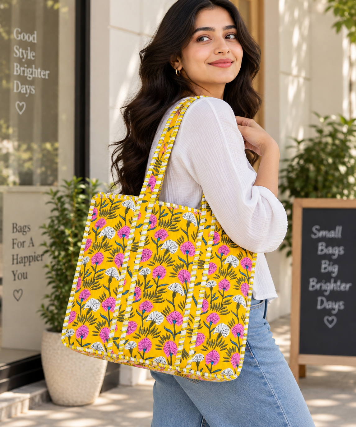 Tote Bag With Zip