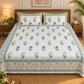 Double Bed King Size Bedsheet 9*9ft
