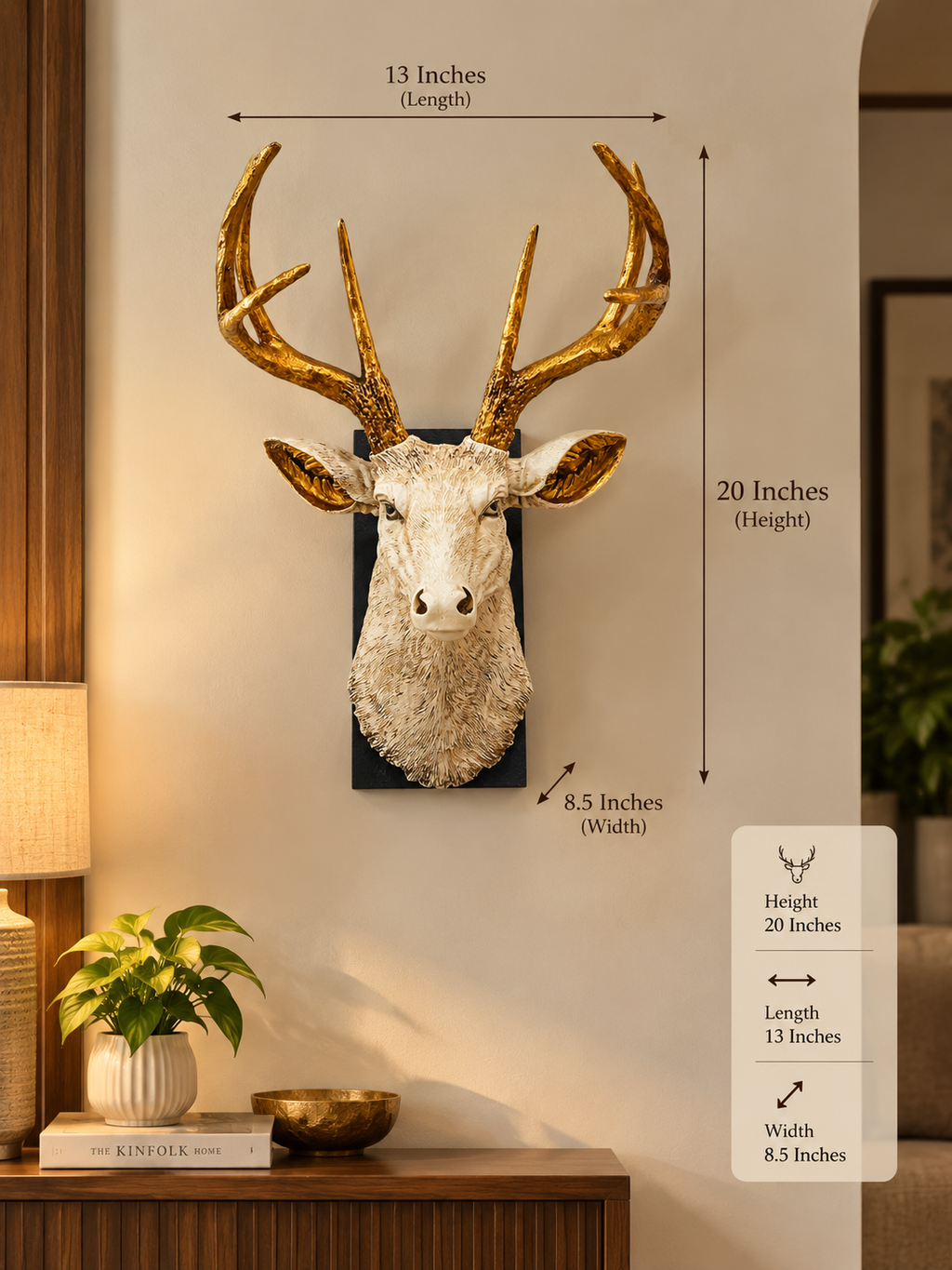 Resin Deer Head