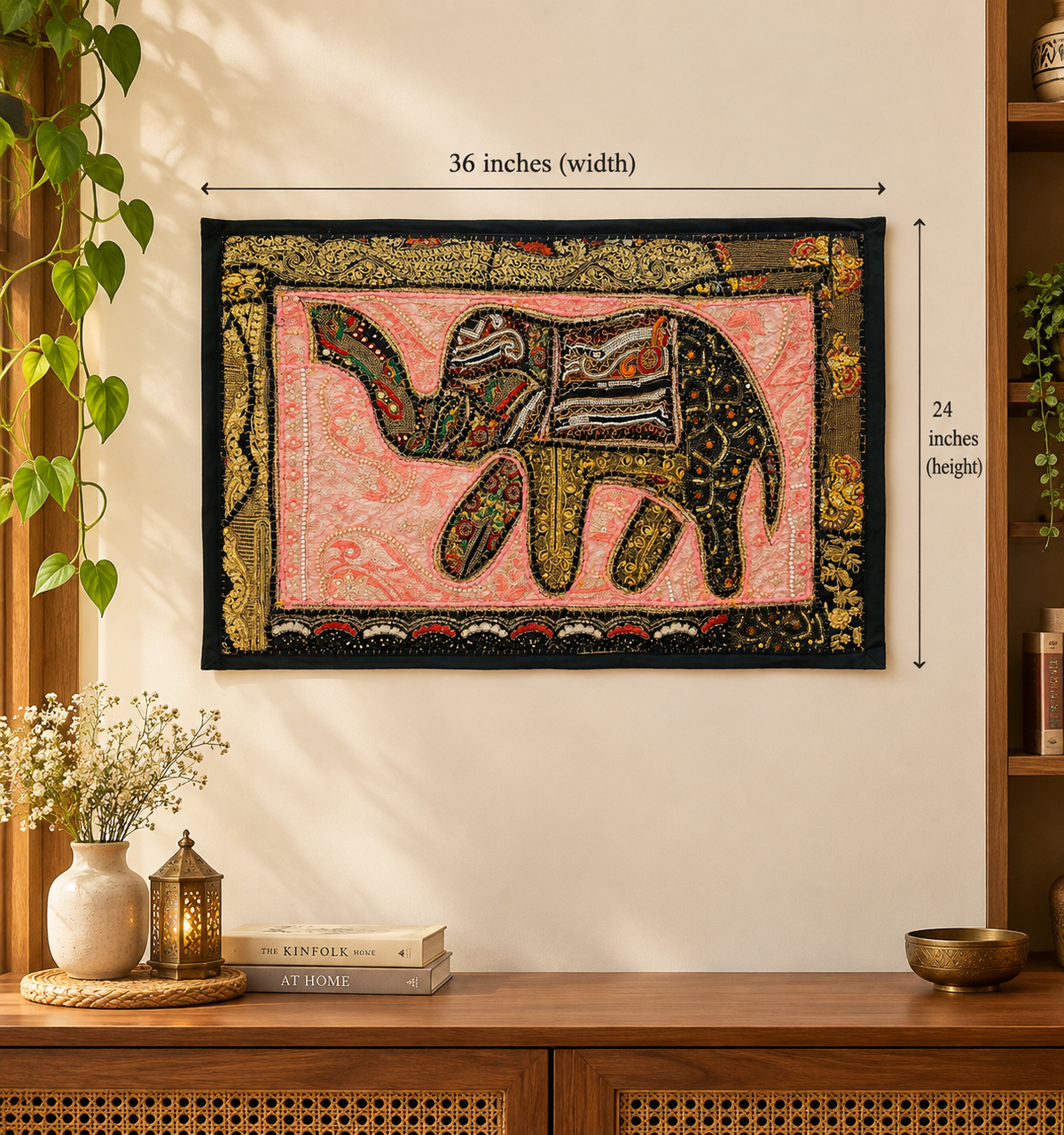 Patchwork Elephant Wall Hanging