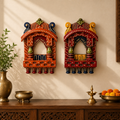 Wooden Jharokha Set of 2