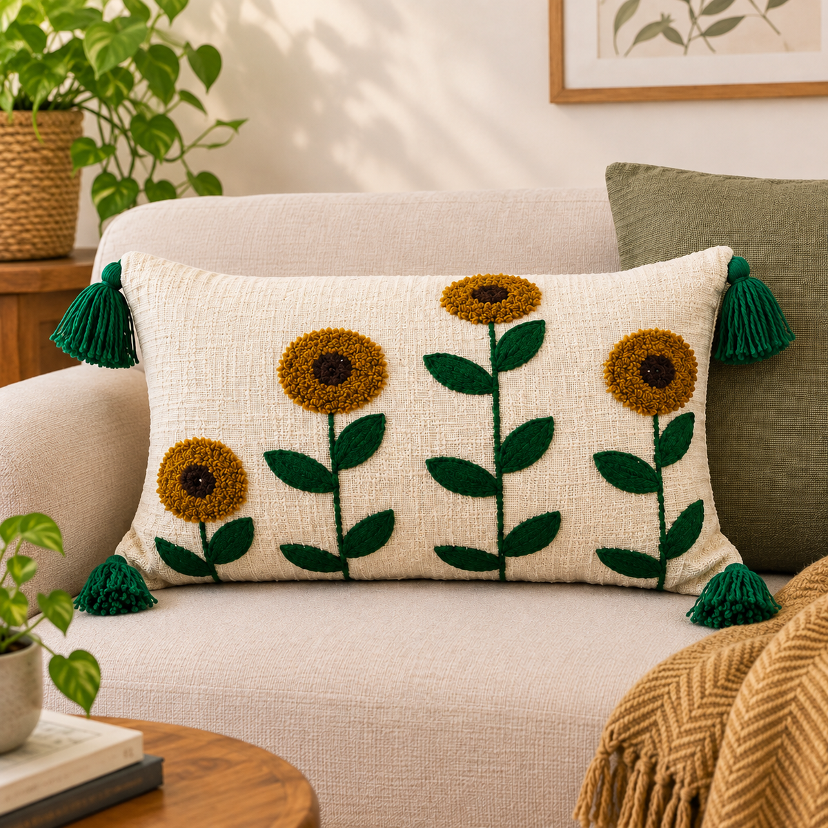 Tufted Cushion Cover Lumber