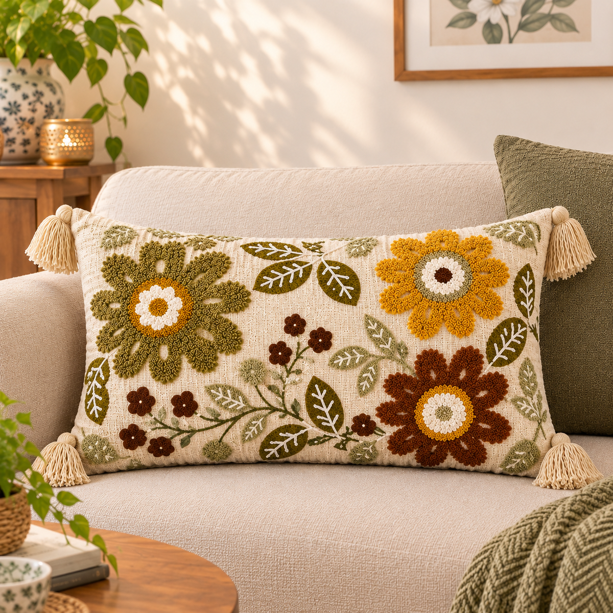 Tufted Lumber Cushion Cover