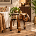 Elephant Table Dark Brown 12'Inch