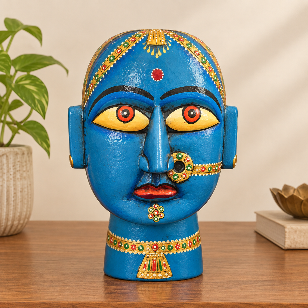 Lady Face Table Decor 8 Inch