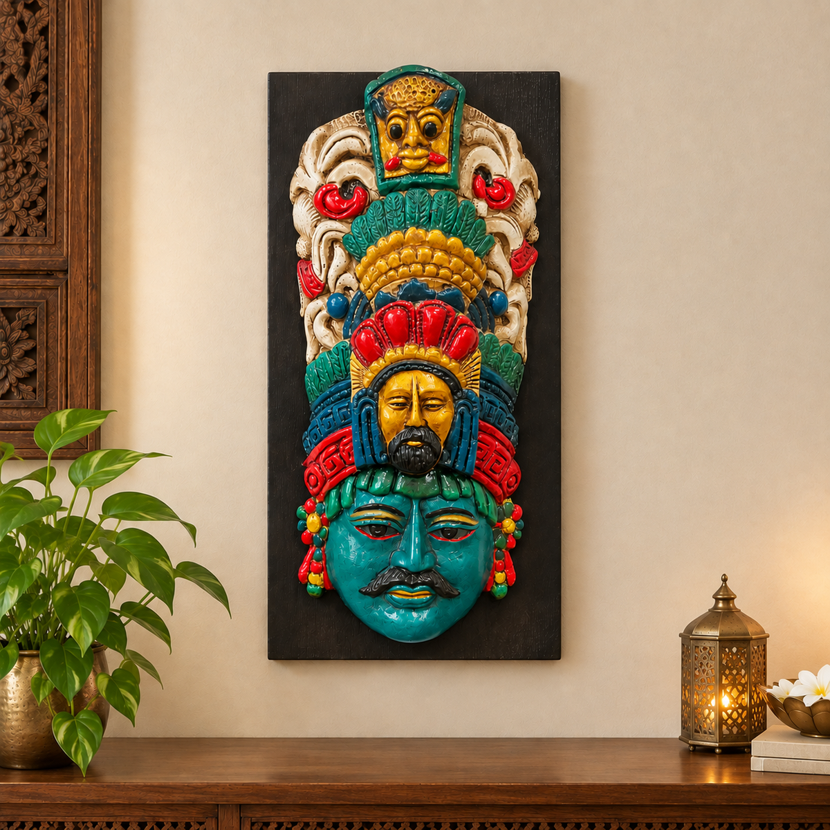 Shrilankan Mask Blue