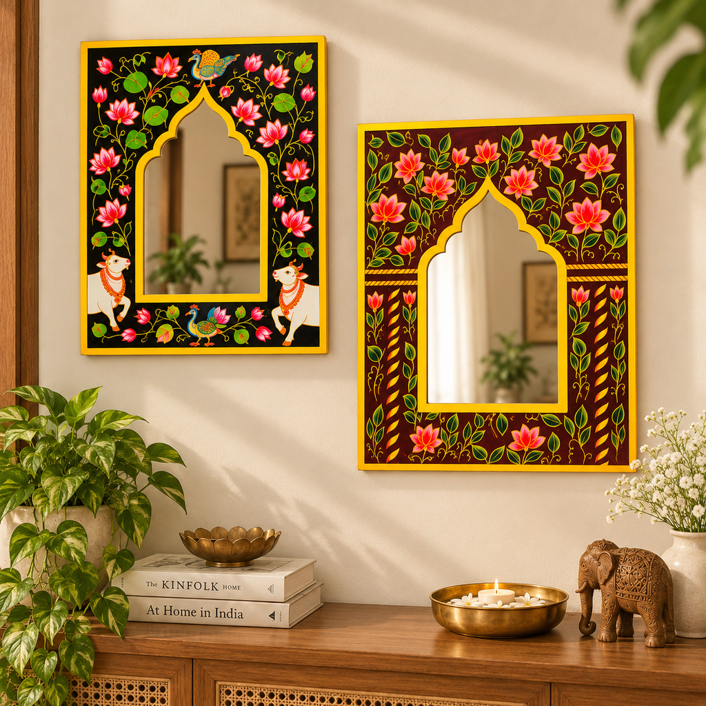 Mirror Wall Painted Frame Set Of 2