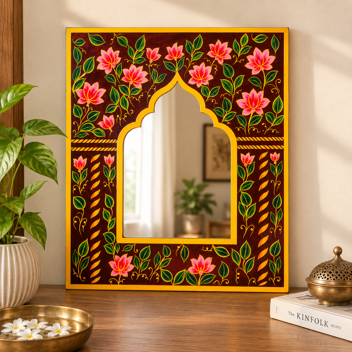 Mirror Wall Frame Red