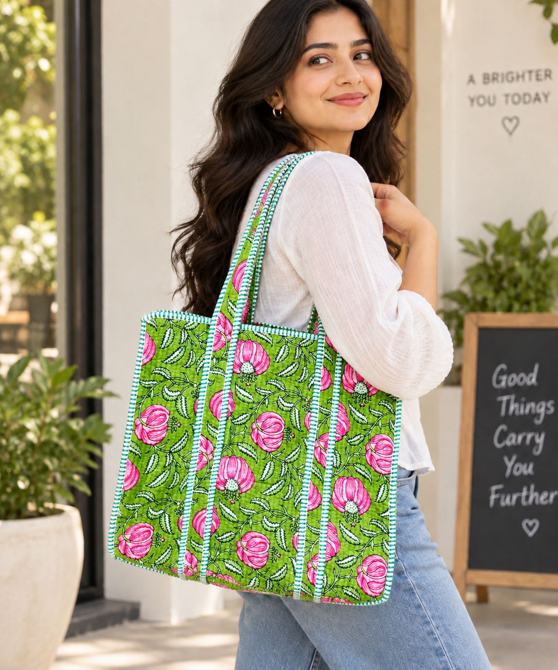 Tote Bag With Zip