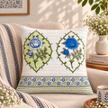 Sanganeri Block Printed Quilted Cushion Covers