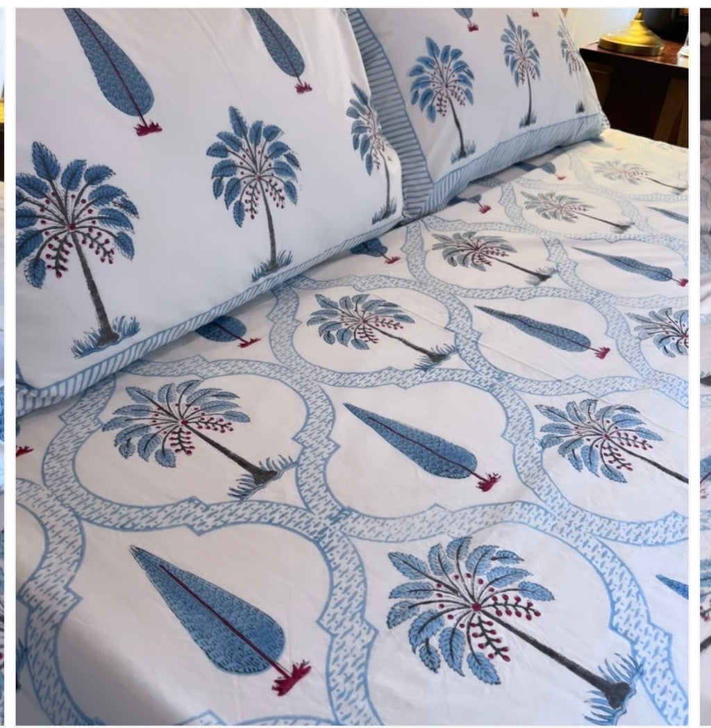 Double Bed King Size Pure Cotton Bedsheet 7*9 ft